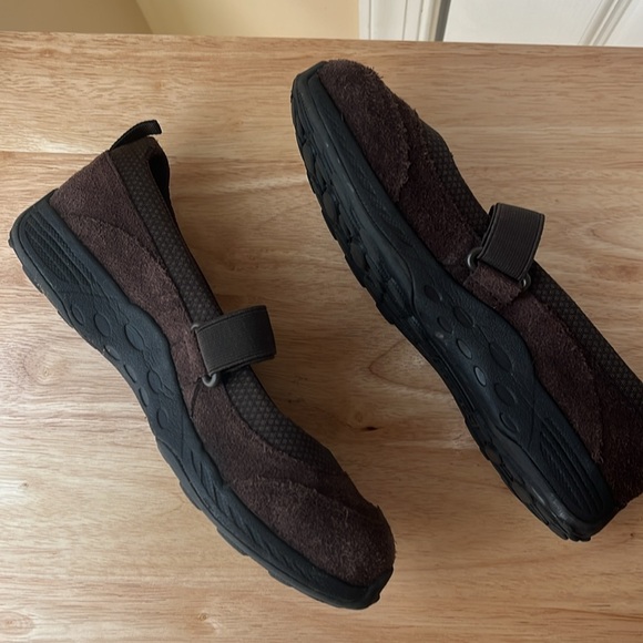 Last chance! Merrell Jungle Moc Sport Brown Suede Leather Mary Jane-big kid 4.5W - Picture 5 of 8